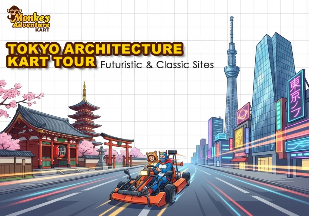 Tokyo Architecture Kart Tour: Futuristic & Classic Sites